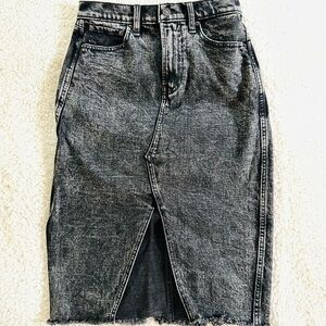 Abercrombie and Fitch Black Denim Skirt